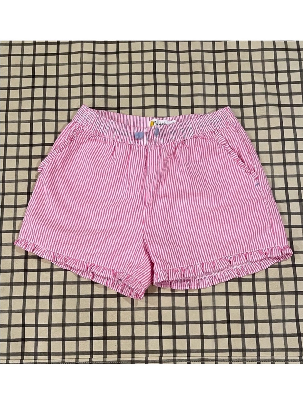 Mini Boden Girls Seersucker Shorts. Sz Girls 9